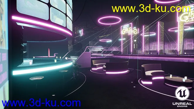 Cyberpunk Night Club模型的图片14