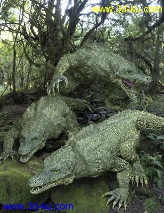 3D打印模型DA Crocobeast HD for Daz Dragon 3的图片