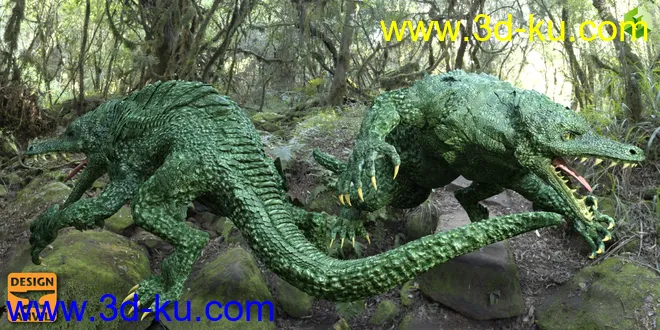DA Crocobeast HD for Daz Dragon 3模型的图片4