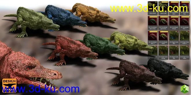 DA Crocobeast HD for Daz Dragon 3模型的图片6