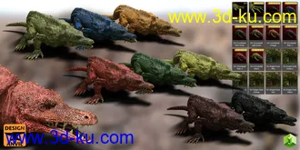 3D打印模型DA Crocobeast HD for Daz Dragon 3的图片