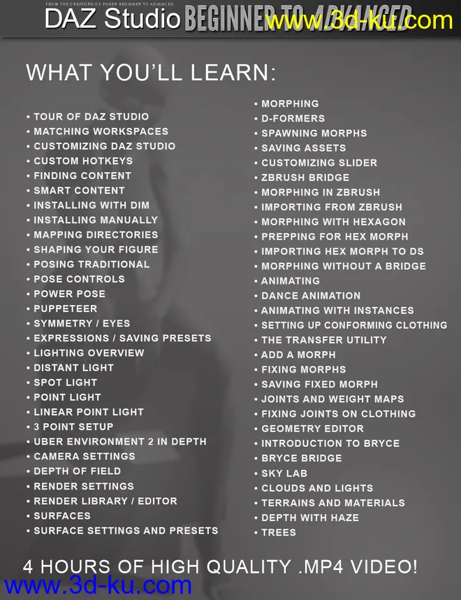 DAZ Studio Beginner to Advanced模型的图片2