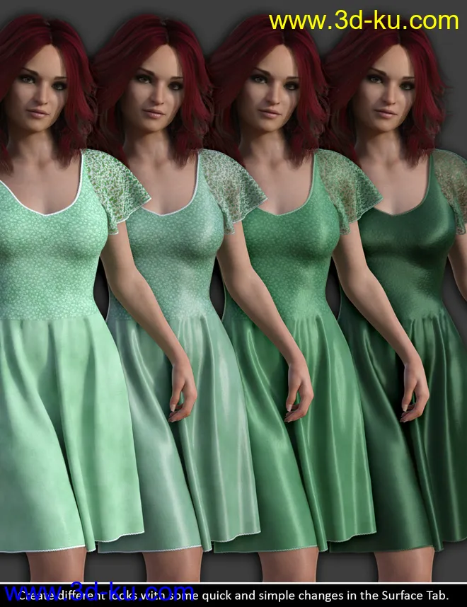 Daz Studio Training Intermediate 01 - Tweaking the Surfaces模型的图片5
