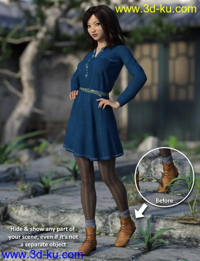 Daz Studio Training Intermediate 02 - Tweaking the Geometry模型的图片2