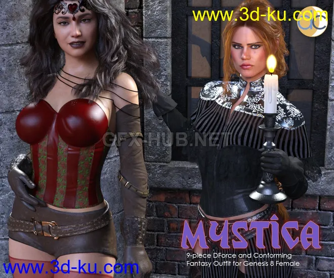 DC-Mystica for Genesis 8 Female模型的图片1