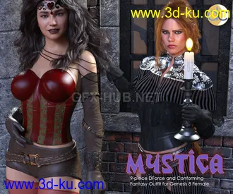 3D打印模型DC-Mystica for Genesis 8 Female的图片