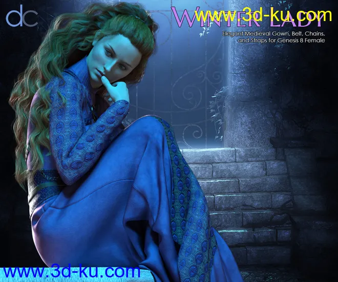 DC-Winter Lady for Genesis 8 Female模型的图片1