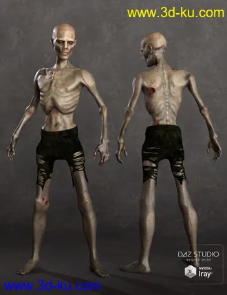 3D打印模型Dead Man Walking HD for Genesis 8 Male的图片