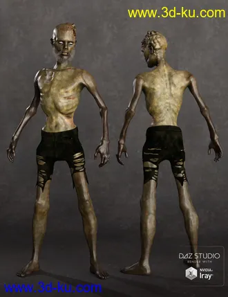 3D打印模型Dead Man Walking HD for Genesis 8 Male的图片