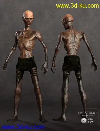 3D打印模型Dead Man Walking HD for Genesis 8 Male的图片