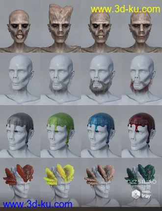 3D打印模型Dead Man Walking HD for Genesis 8 Male的图片