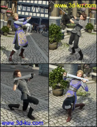 3D打印模型Decisive Encounter Poses for Genesis 2的图片