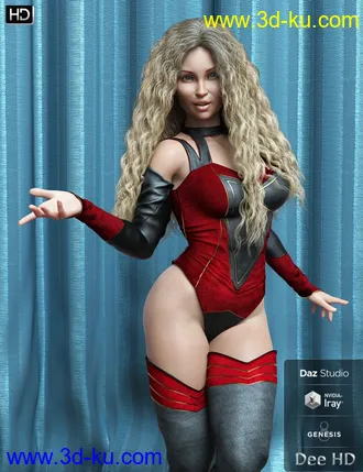 3D打印模型Dee HD for Genesis 8 Female的图片