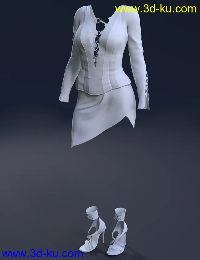 Descant Outfit for Genesis 8 Female(s)模型的图片2