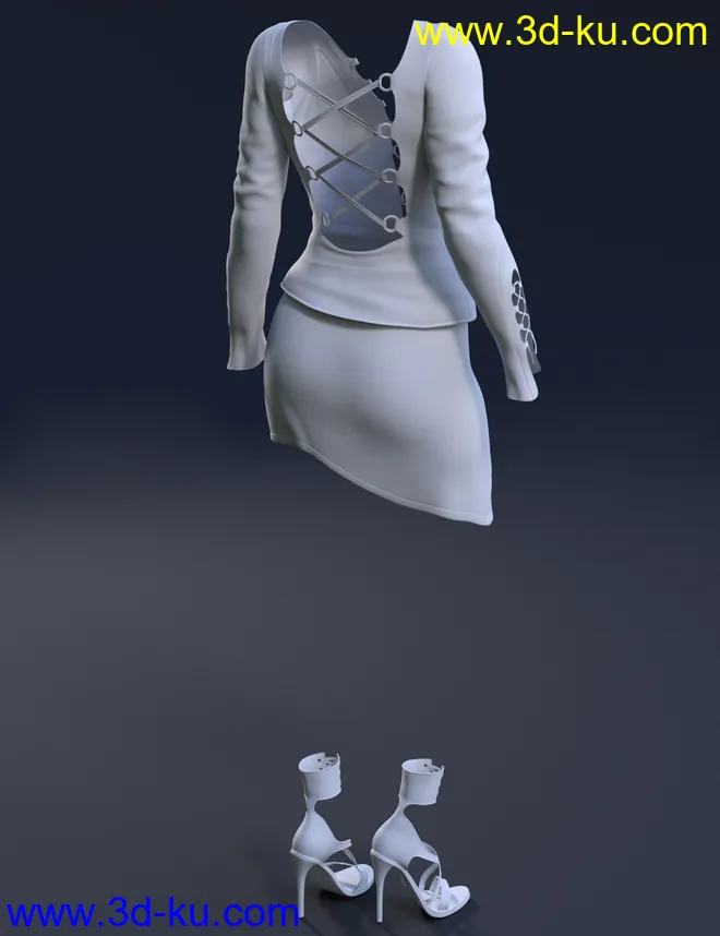 Descant Outfit for Genesis 8 Female(s)模型的图片3