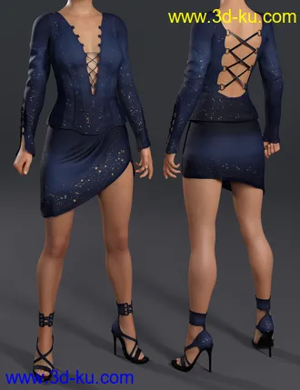 3D打印模型Descant Outfit for Genesis 8 Female(s)的图片