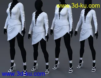 3D打印模型Descant Outfit for Genesis 8 Female(s)的图片