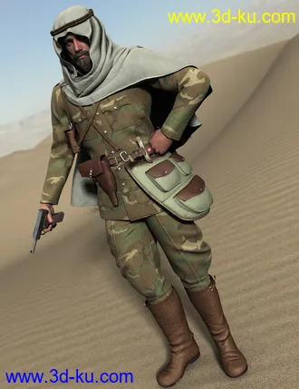 3D打印模型Desert Pathfinders for Genesis 2 Male(s)的图片