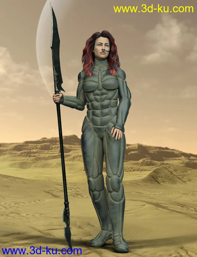 Desert Suit for Genesis 8 Females模型的图片1