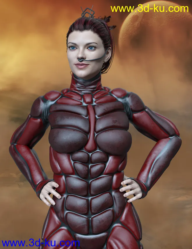 Desert Suit for Genesis 8 Females模型的图片3