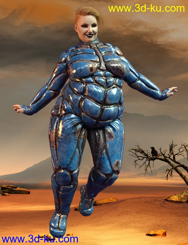 Desert Suit for Genesis 8 Females模型的图片4