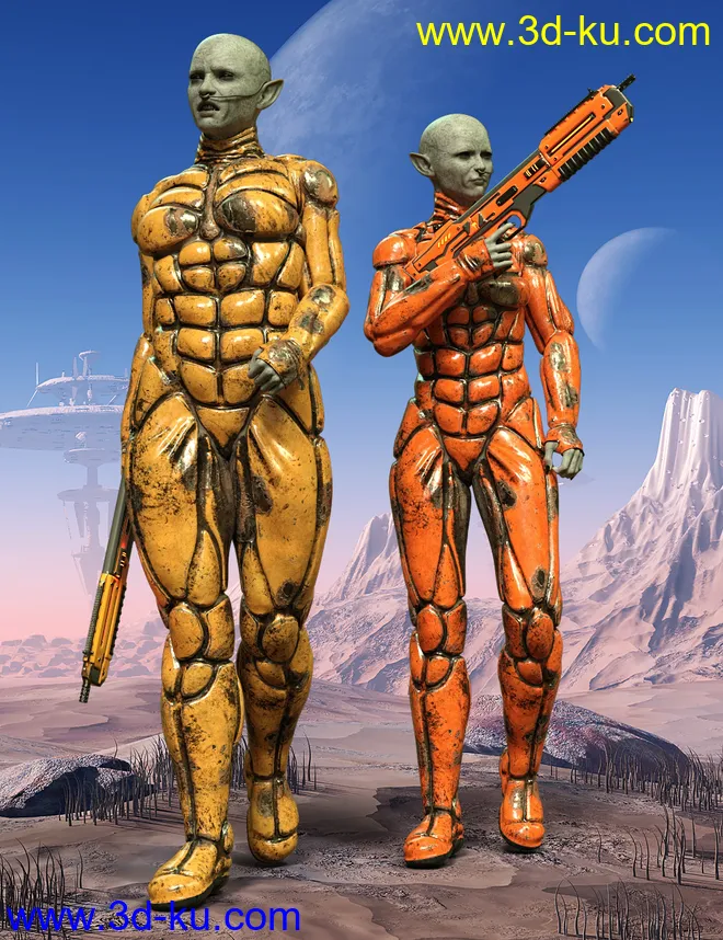 Desert Suit for Genesis 8 Females模型的图片5