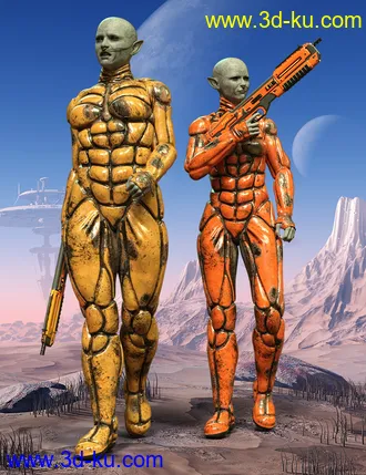 3D打印模型Desert Suit for Genesis 8 Females的图片