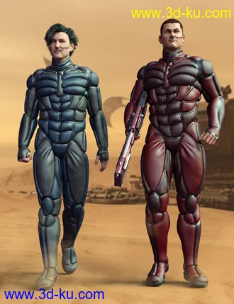 3D打印模型Desert Suit for Genesis 8 Male的图片
