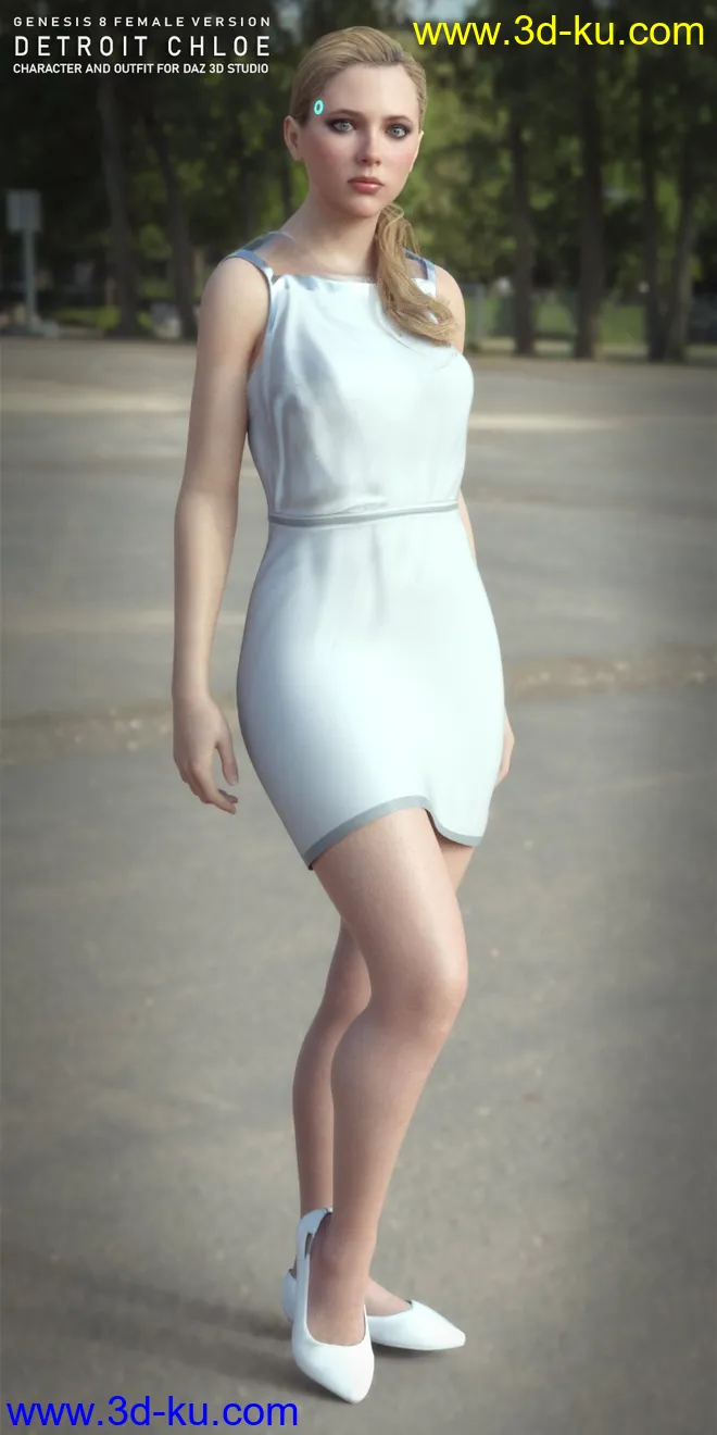 Detroit Become Human Chloe For Genesis 8 Female模型的图片1