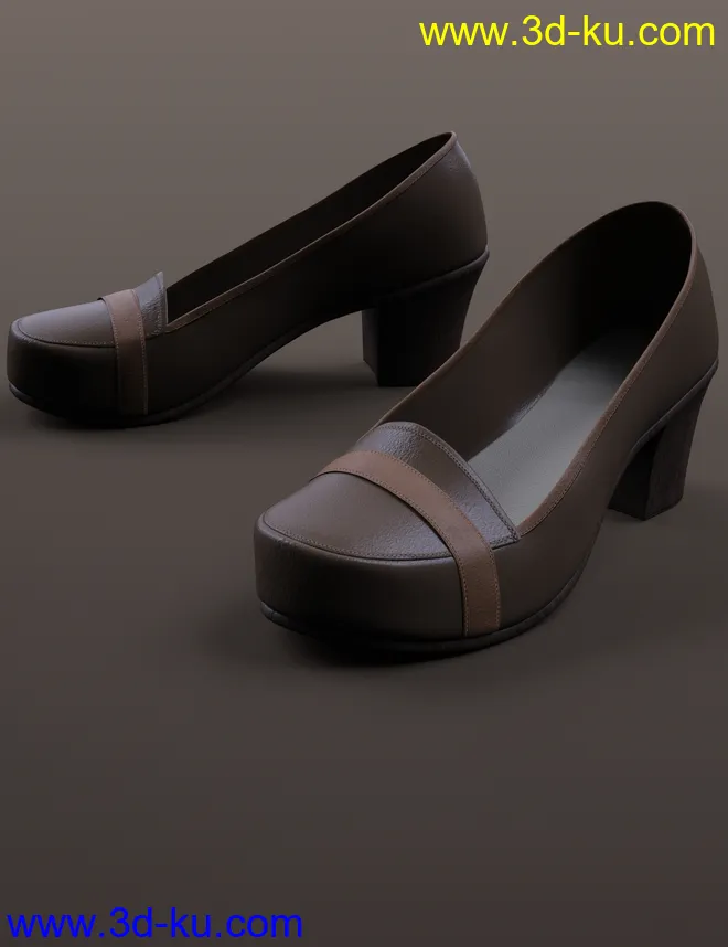 dForce 70's Work Dress for Genesis 8 Female(s)模型的图片11