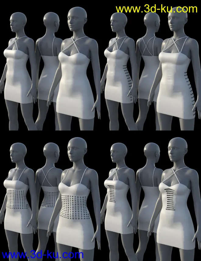 dForce After Sundown Dresses for Genesis 8 Female(s)模型的图片4