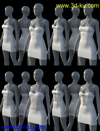 3D打印模型dForce After Sundown Dresses for Genesis 8 Female(s)的图片