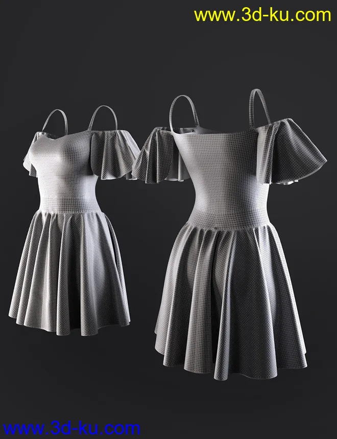 dForce AJC That Summer Day Outfit For Genesis 8 Females模型的图片13