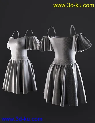 3D打印模型dForce AJC That Summer Day Outfit For Genesis 8 Females的图片