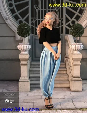 3D打印模型dForce AQ Summertime Outfit for Genesis 8 Female(s)的图片