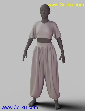 3D打印模型dForce AQ Summertime Outfit for Genesis 8 Female(s)的图片