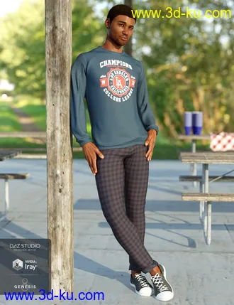 3D打印模型dForce Back To Class Outfit Textures的图片