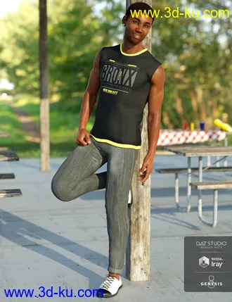 3D打印模型dForce Back To Class Outfit Textures的图片