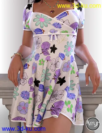 3D打印模型dForce Beth Holiday Outfit for Genesis 8 Female(s)的图片