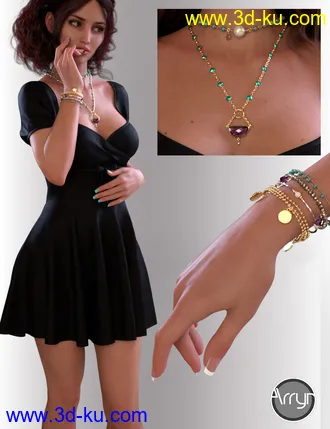 3D打印模型dForce Beth Holiday Outfit for Genesis 8 Female(s)的图片