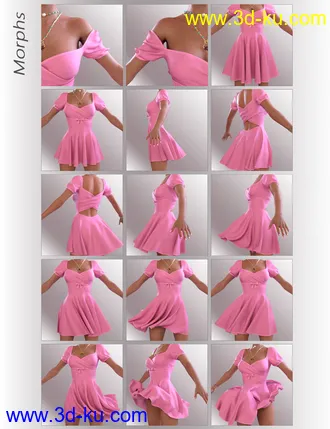 3D打印模型dForce Beth Holiday Outfit for Genesis 8 Female(s)的图片