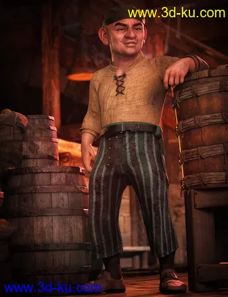 3D打印模型dForce Bilge Salt Outfit for Genesis 8 Male(s)的图片