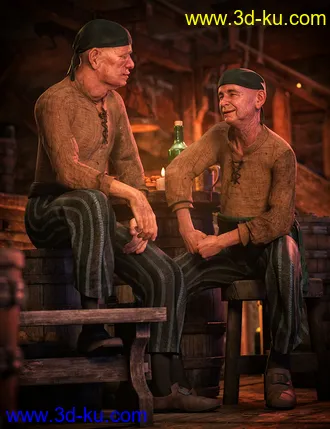 3D打印模型dForce Bilge Salt Outfit for Genesis 8 Male(s)的图片