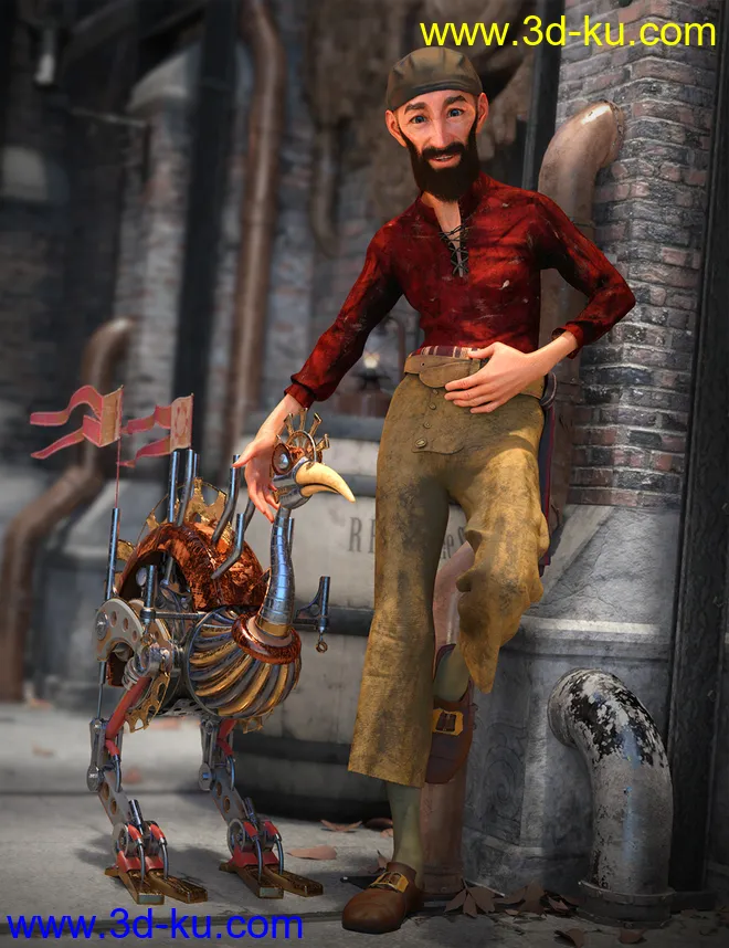 dForce Bilge Salt Outfit Textures模型的图片2