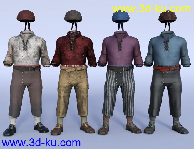 dForce Bilge Salt Outfit Textures模型的图片4