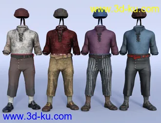 3D打印模型dForce Bilge Salt Outfit Textures的图片