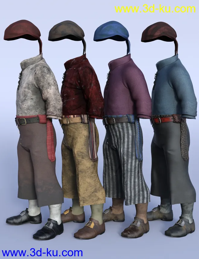 dForce Bilge Salt Outfit Textures模型的图片5