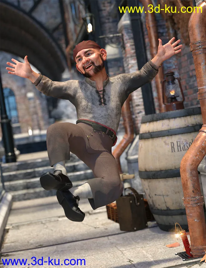 dForce Bilge Salt Outfit Textures模型的图片8