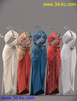 3D打印模型dForce Blue Nile Outfit Textures的图片