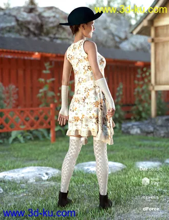 3D打印模型dForce Boho Days Outfit for Genesis 8 Female(s)的图片